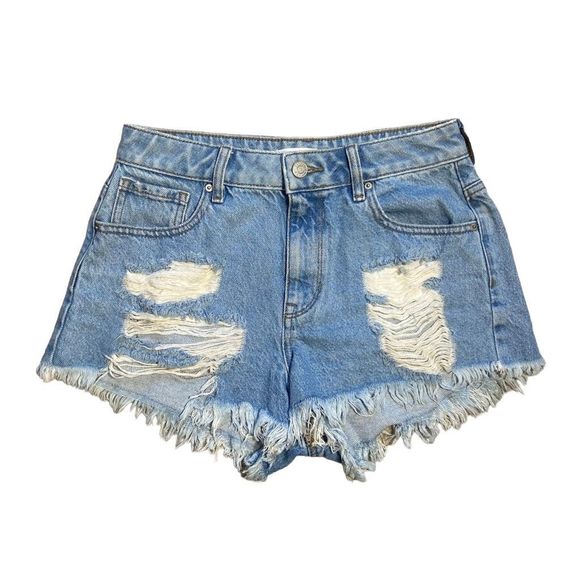 PacSun Pants - PACSun High Rise Festival Distressed Denim Shorts Women’s Size 26